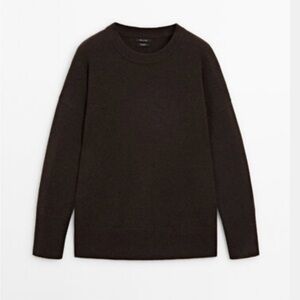 100% cashmere oversize knit sweater